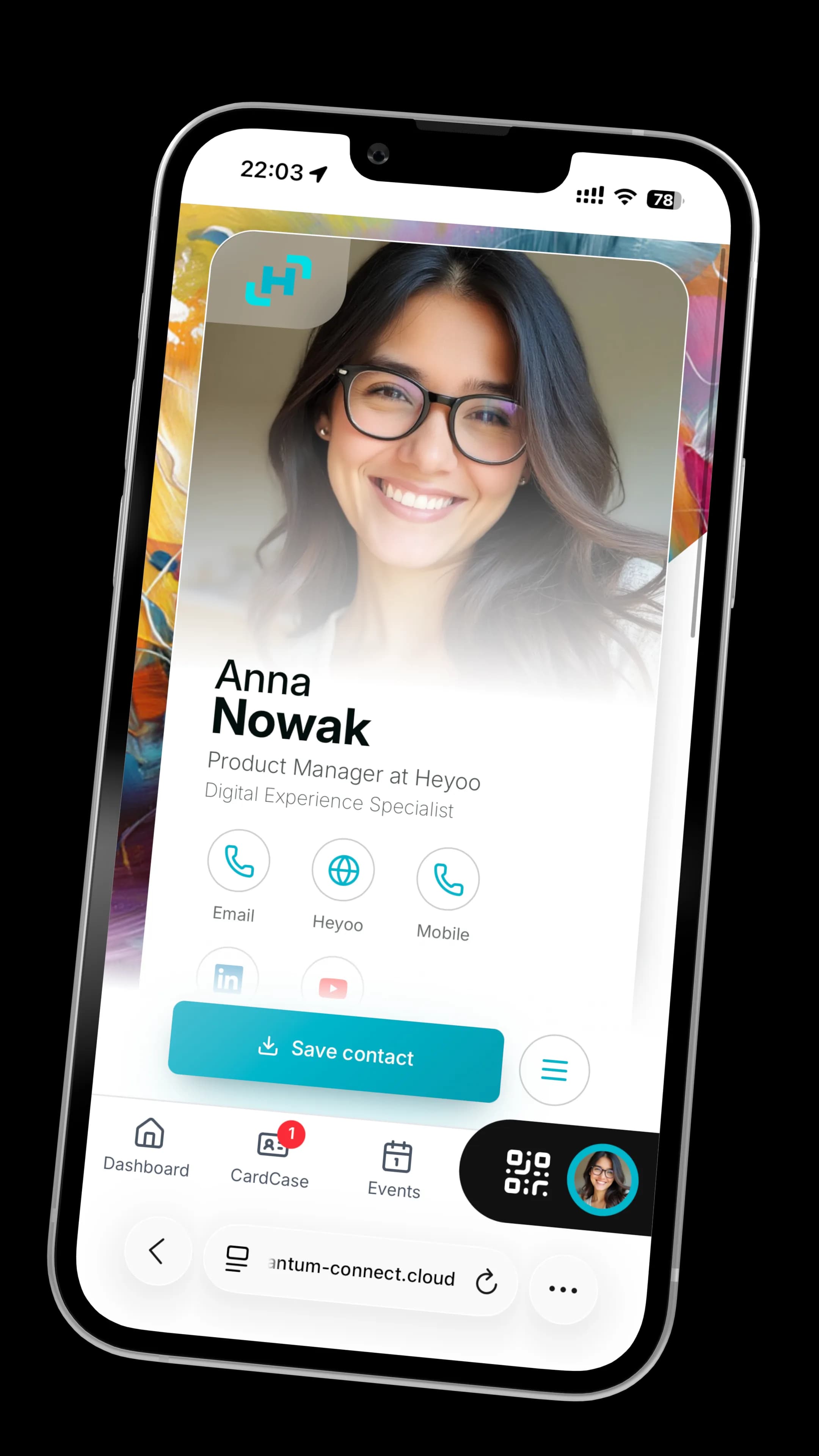 Heyoo mobile profile preview