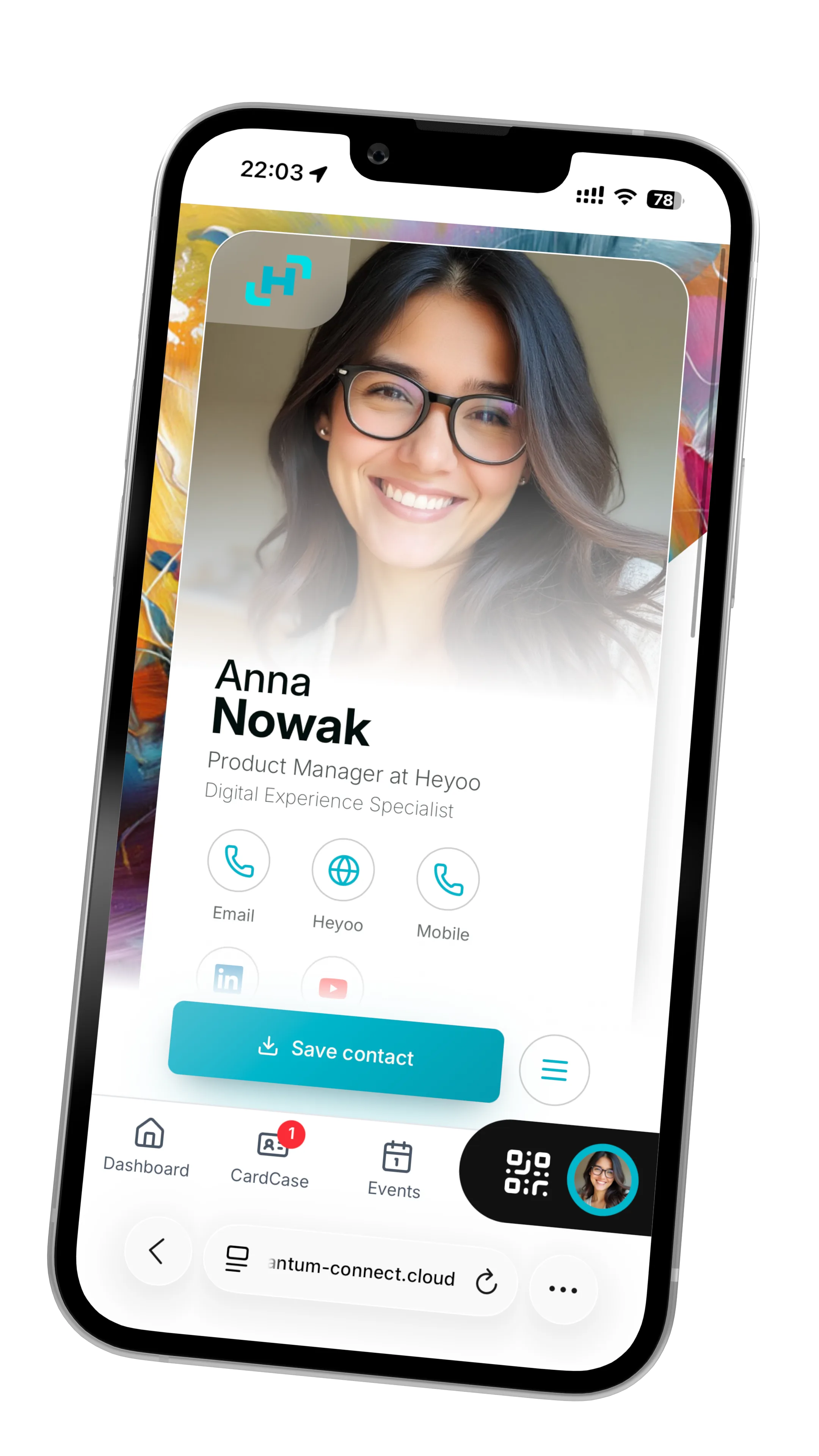 Heyoo mobile profile preview
